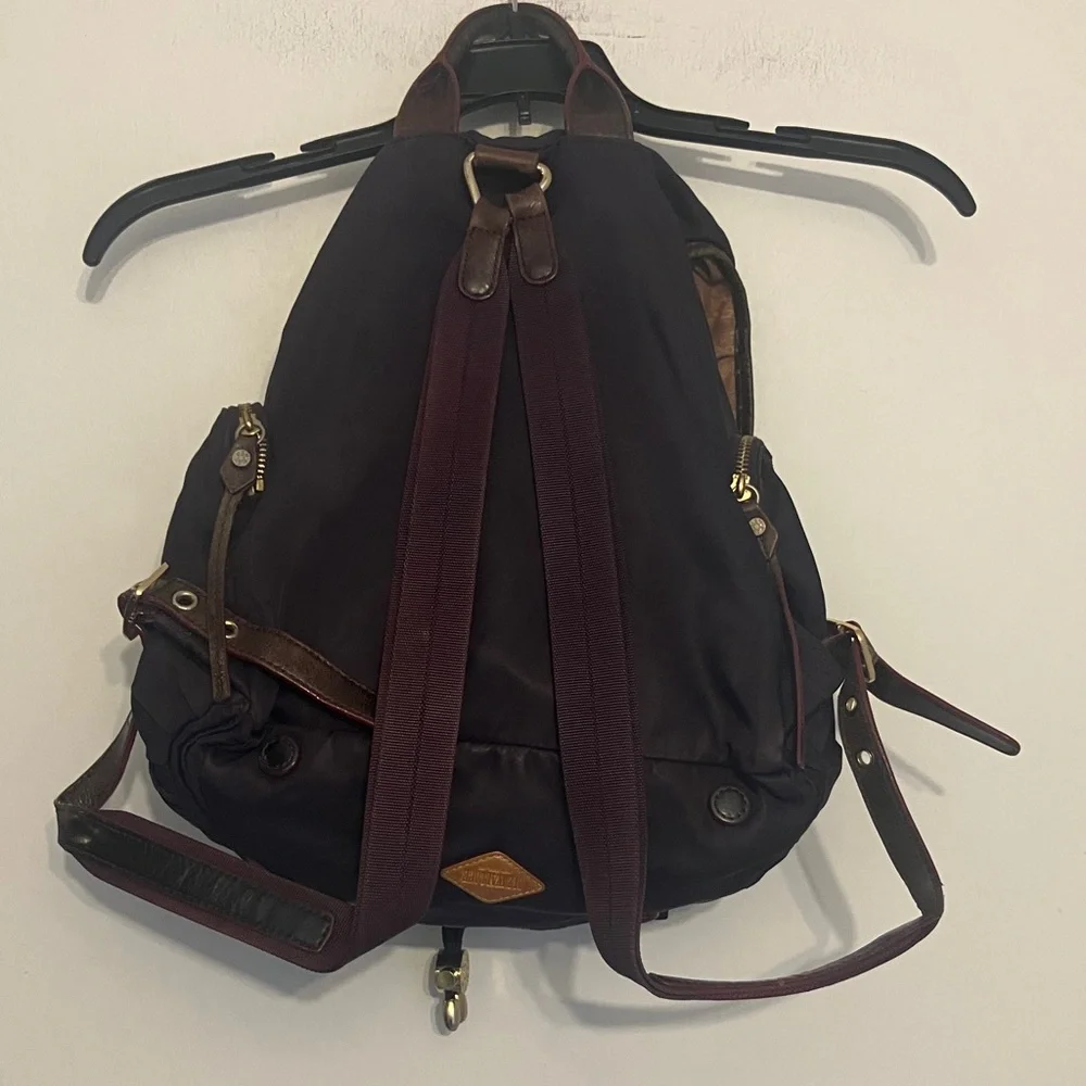 MZ Wallace Marlena Plum Purple Nylon Bedford Medium Backpack